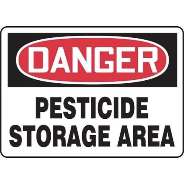 Accuform OSHA DANGER SAFETY SIGN PESTICIDE MCAW109XT MCAW109XT - main
